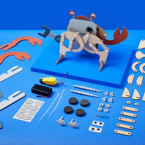 NEW KiwiCo. Kiwi Co. Crawling Robot Crab Science Kit Craft Engineering EASTER To - Picture 3 of 11